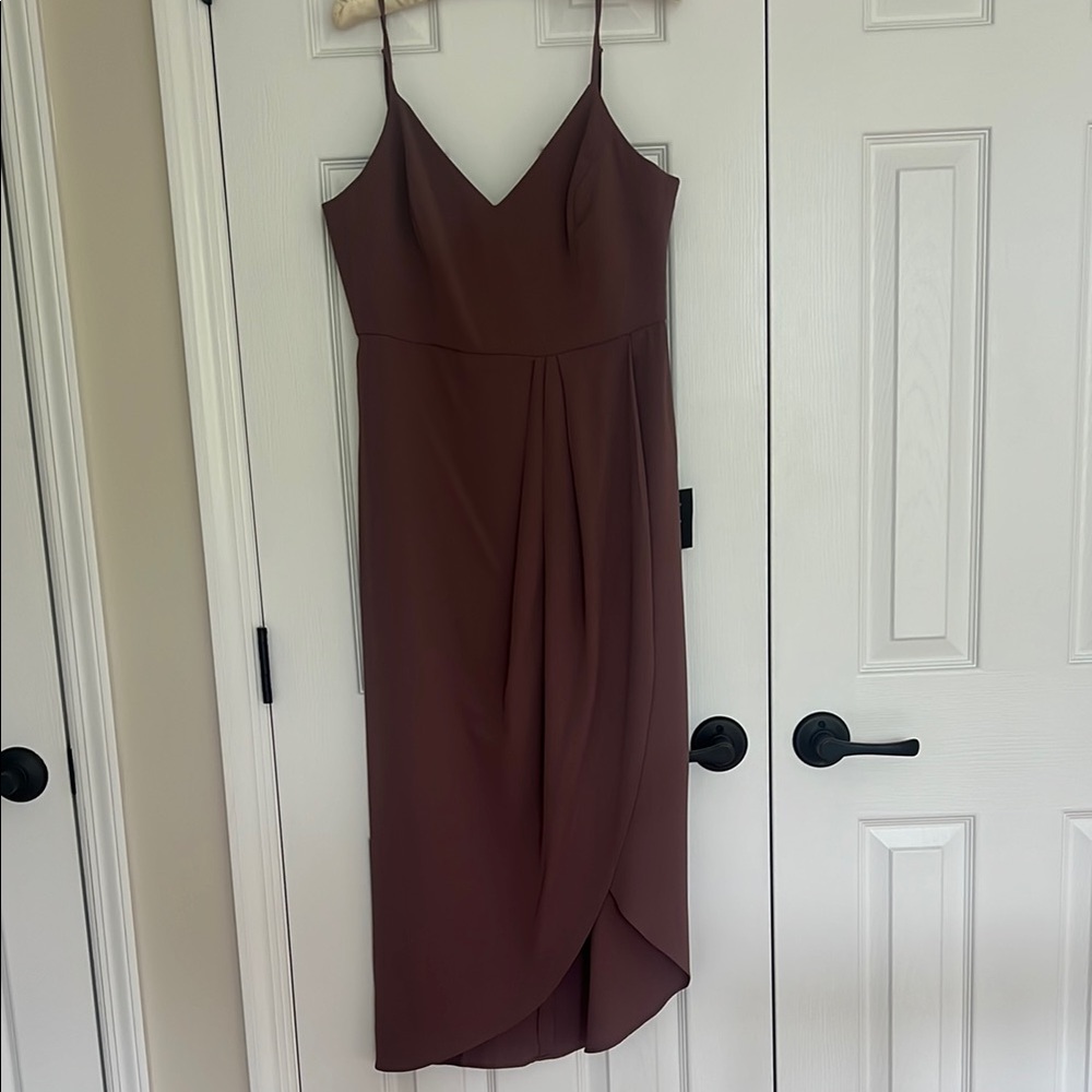 Lulus Reinette Mauve Purple Midi Dress